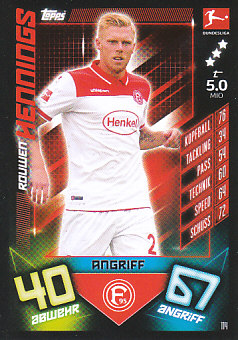 Rouwen Hennings Fortuna Dusseldorf 2019/20 Topps MA Bundesliga #114